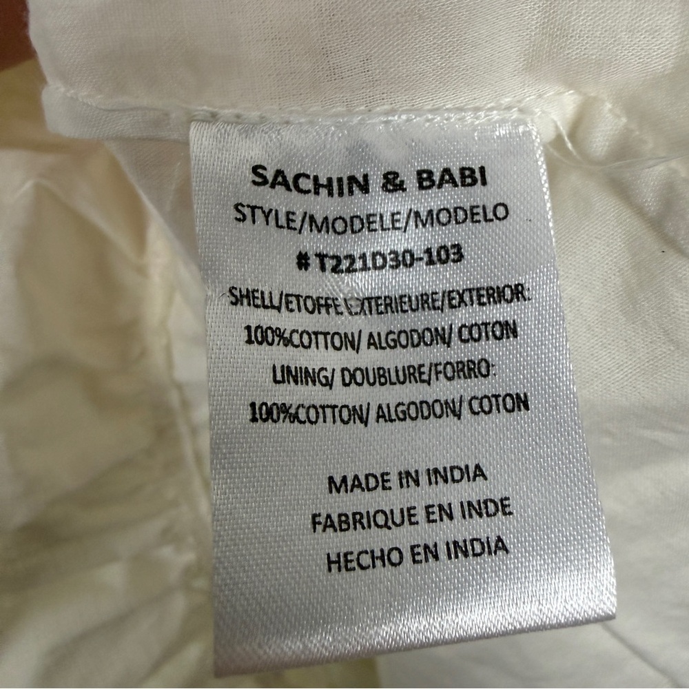Sachin + Babi White Tiered 3D Floral Maxi Dress - Picture 8 of 8
